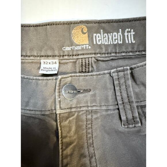 Carhartt Mens Grey Relaxed Fit Pants Size 32x34 - Picture 4 of 7